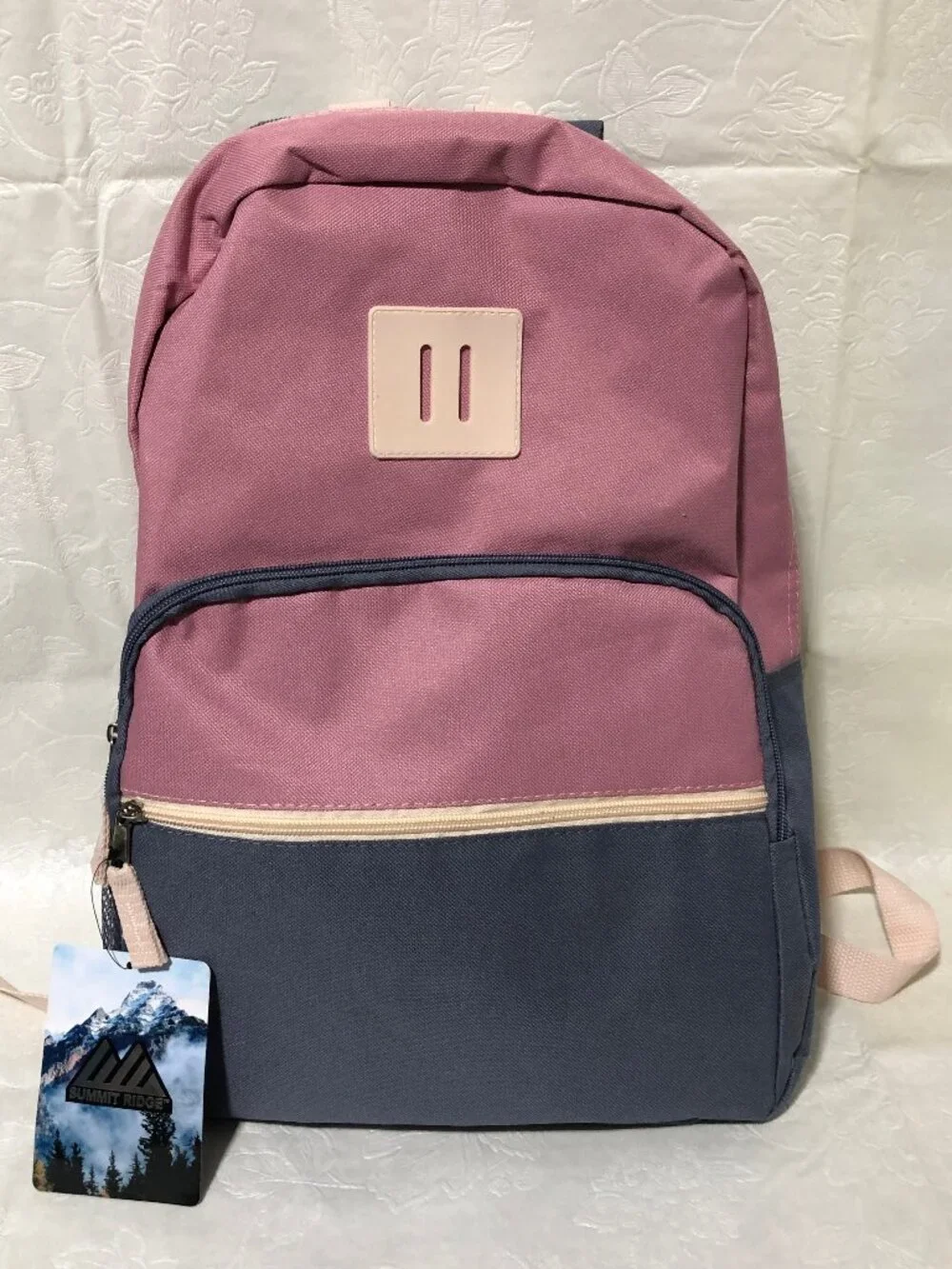 NWT Summit Ridge Lightweight School Travel Backpack Pink/Blue